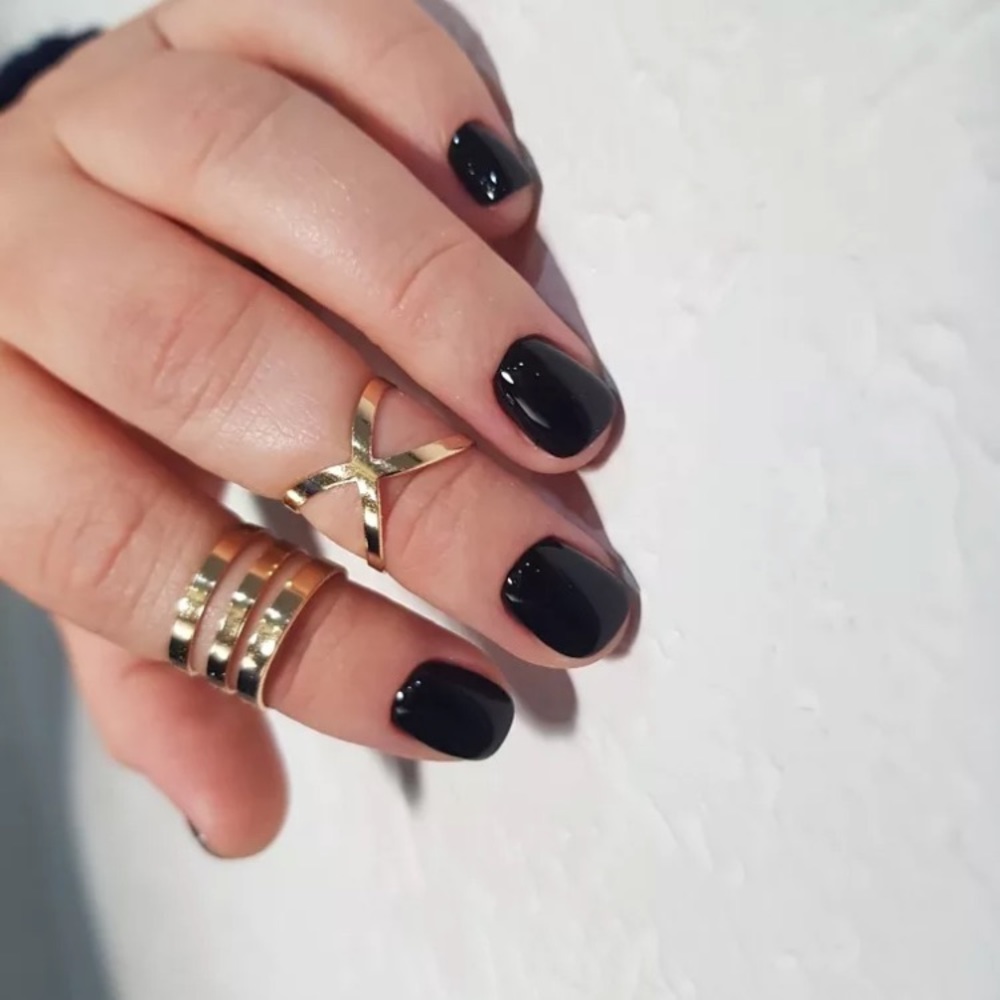 “Diana” Chic Trendy Gold Adjustable Cute Ring Set - Picture 3 of 15